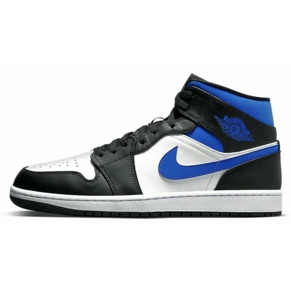 Nike Air Jordan 1 Mid White Racer Blue Black main image 9